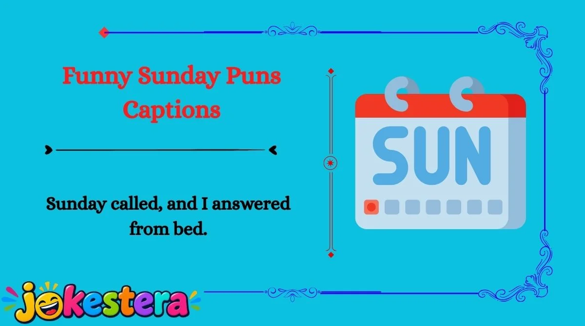 Sunday Jokes & Puns