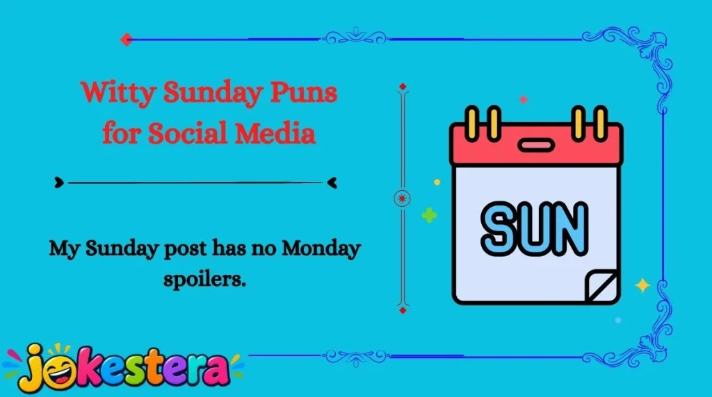 Sunday Jokes & Puns